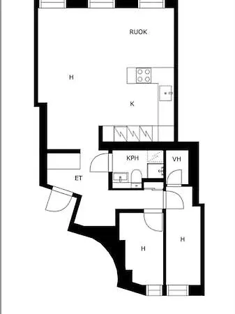 Luxurious 85m2 Hakaniemi, Center, Next To Metro Apartment Helsinki
